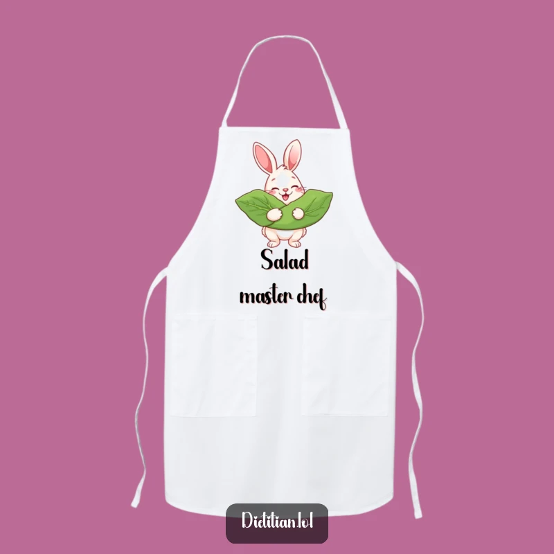 Funny Rabbit Greens Lover Apron: Cook with Joy and Healthy Flair