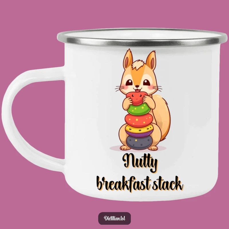 Funny Squirrel Fruit Camp Mug: Adventure Fuel for Your Funny Outings