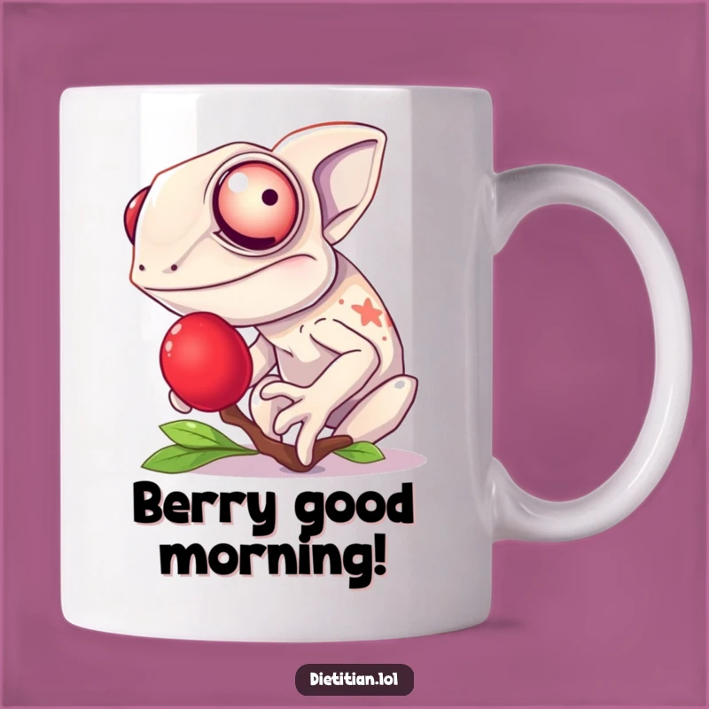 Funny Chameleon Berry Mug: A Taste of Humor for Your Morning Brew