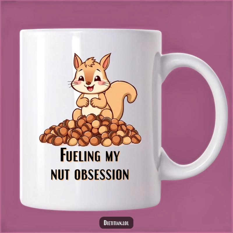 Funny Squirrel Acorn Mug: Perfect Gift for Planners and Hoarders