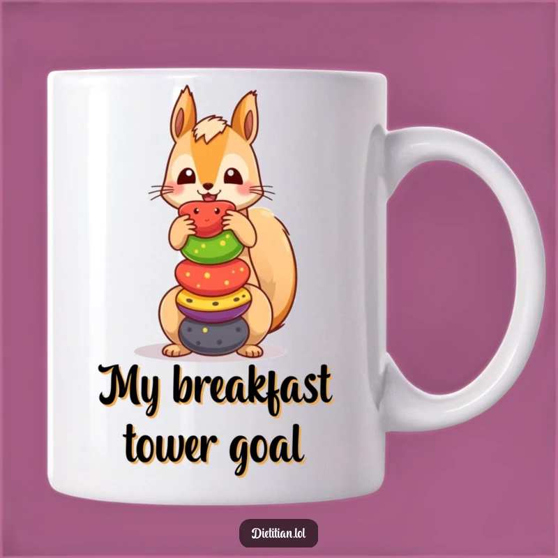 Funny Squirrel Fruit Stack Mug: A Hilarious Gift for Nutty Friends