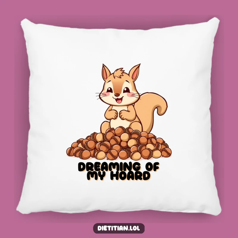 Funny Squirrel Acorn Pillow: Cozy Comfort for Planners