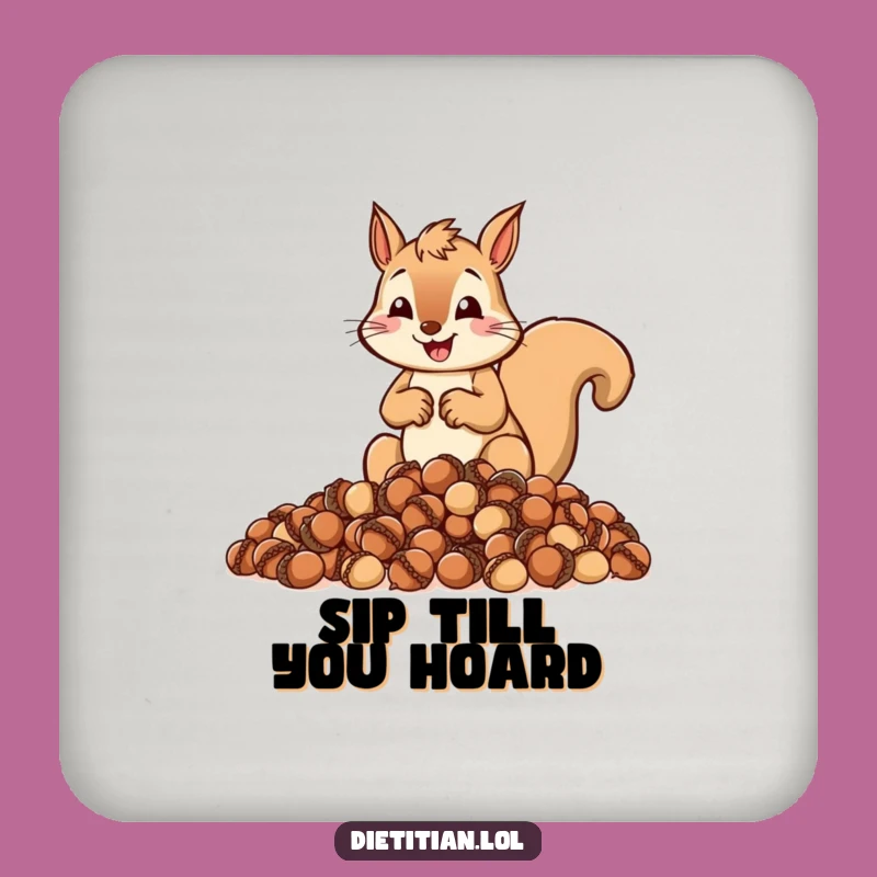 Funny Squirrel Acorn Coaster: Protect Surfaces with Planning