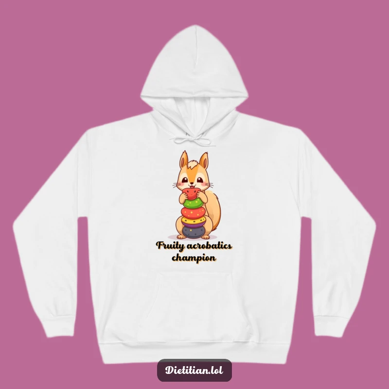 Funny Squirrel Fruit Adventure Hoodie: Cozy, Comical, and Perfect Funny Gift
