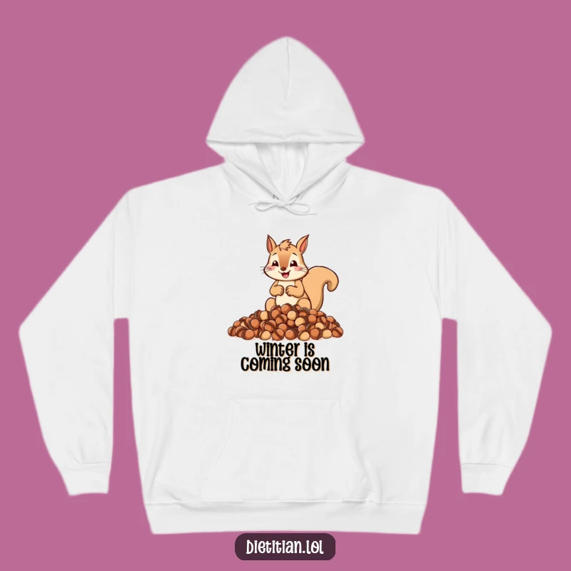 Funny Squirrel Hoarder Hoodie: Cozy Comfort for Planners