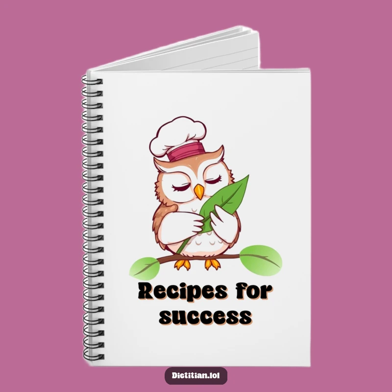 Funny Chef Owl Notebook: Jot Down Culinary Ideas