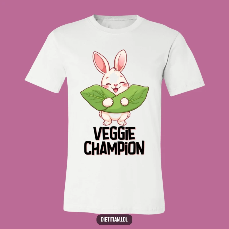 Funny Rabbit Greens Lover T-Shirt: Wear Your Healthy Habits with Comedic Style